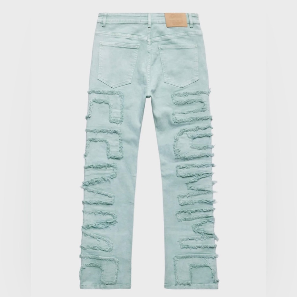 HOMME + FEMME - NWT Men’s Twilight Denim Jeans Green Size:28 - Picture 2 of 7
